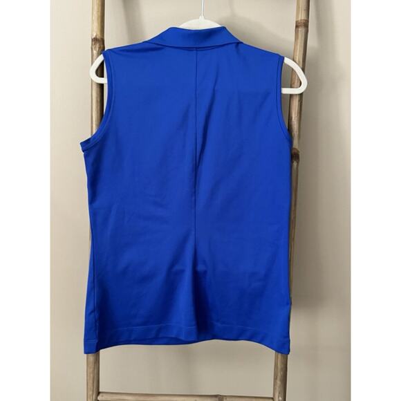 Nike Golf Tour Performance Dri Fit Sleeveless Polo Women’s LARGE BLUE - Picture 4 of 4